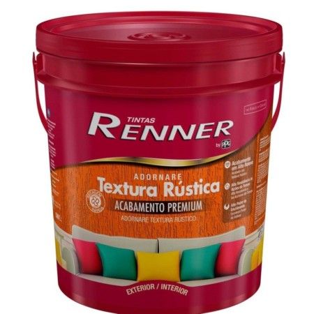 Textura/Tinta Adornare Rústica Premium Branco Renner 24kg Rv3575.45
