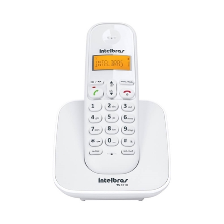 Telefone sem Fio Intelbras TS 3110 Digital Branco 4123010
