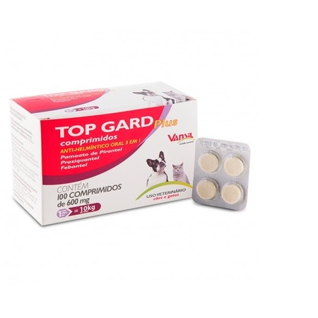 Anti-Helmíntico Top Gard Vansil 660mg com 4 Comprimidos