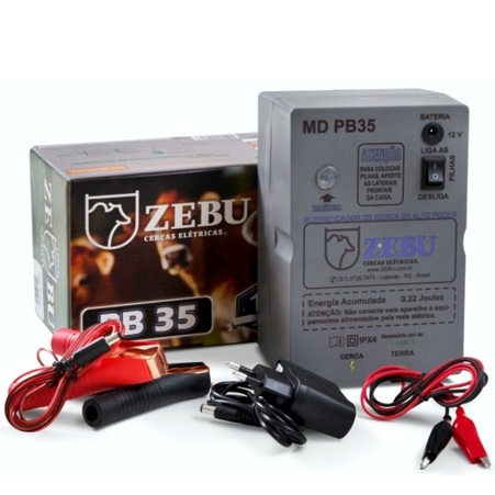 Eletrificador de Cerca Rural Zebu PB35 a Bateria 12v 3784
