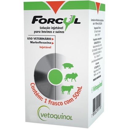 Forcyl Vetoquinol 50ml Via Intramuscular