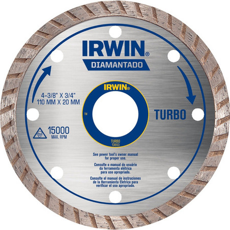 Disco Diamantado Irwin Turbo 110x20mm 13893
