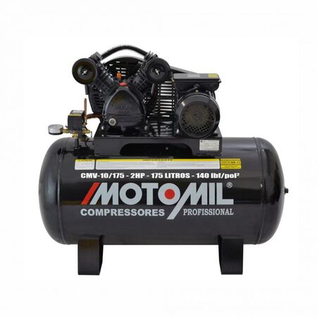 Compressor de Ar Profissional Motomil CMV-10/175 2hp 220v