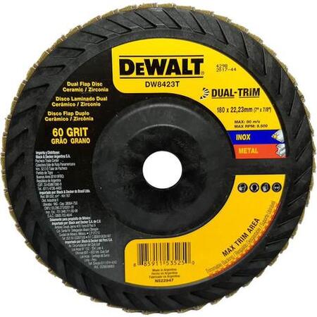 Disco Flap Dewalt Dual Trim 7’’ Grão 60 para DW8423t