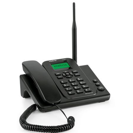 Telefone Intelbras Celular Fixo CF4202N Preto 2G