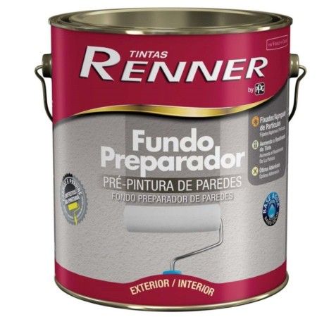 Fundo Preparador de Paredes Base Água Renner 3,6 Litros  692.01 (absorção de tinta)