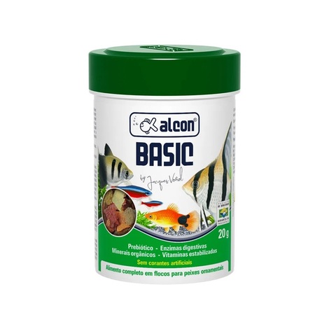 Ração para Peixe Basic Alcon Flocos 20g