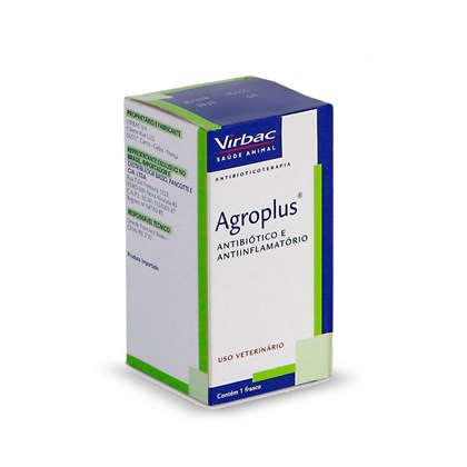 Agroplus Virbac Via Subcutânea ou Intramuscular 50ml