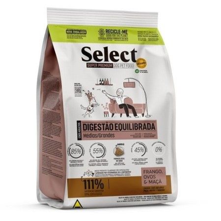 Ração Select Digestão Equilibrada Cães Adultos Médio/Grande 15kg