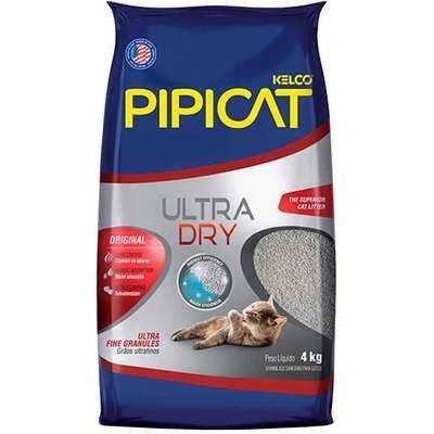 Areia Pipicat Ultra Dry para Gatos 4kg