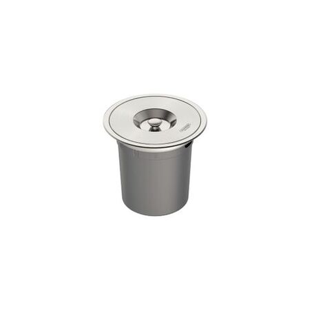 Lixeira de Embutir Tramontina Clean Round em Aço Inox com Balde Plástico 5 Litros 94518/005