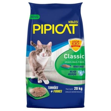 Areia Pipicat Classic para Gatos 20kg