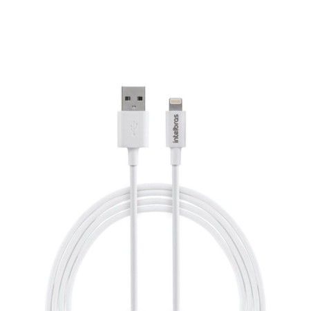 Cabo USB C Intelbras Lightning PVC EUCL 12PB Branco 1,2m