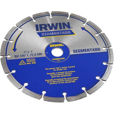 Disco Diamantado Irwin Segmentado 180x25mm 8947