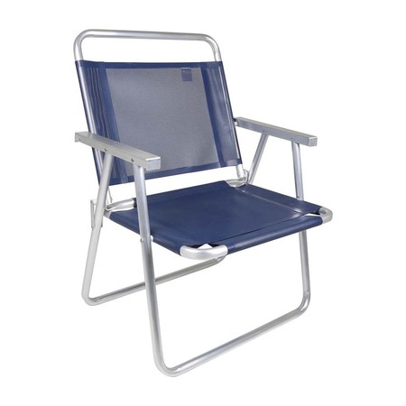 Cadeira Mor Oversize Alumínio Azul 2132