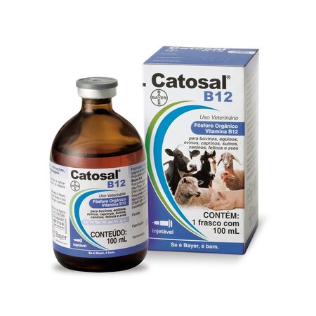 Catosal B12 Bayer 100ml Intramuscular Subcutânea ou Intravenosa