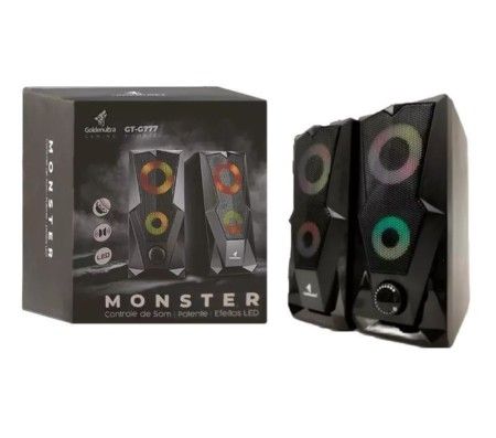Caixa de Som Goldenultra para PC e Notebook Gamer Monster GT-G777