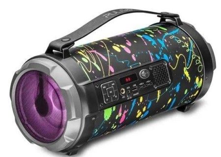 Caixa de Som Portátil Speaker 120w Pulse Bazooka Multilaser