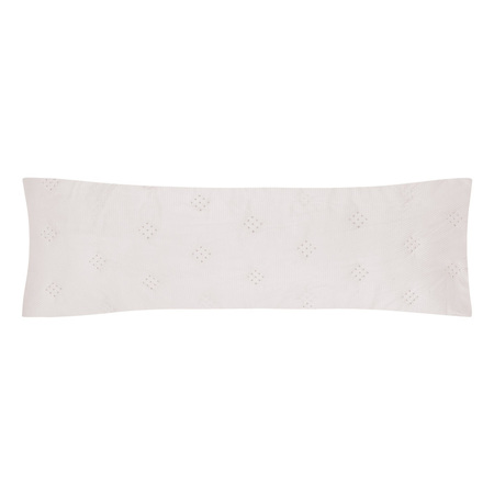 Porta Travesseiro Body Pillow Altenburg Toque Acetinado Ultrawave Anarruga - Branco