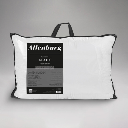 Travesseiro Altenburg Black - 46cm x 66cm