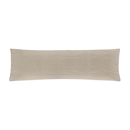 Porta Travesseiro Body Pillow Altenburg Toque Acetinado Ultrawave Romana - Bege