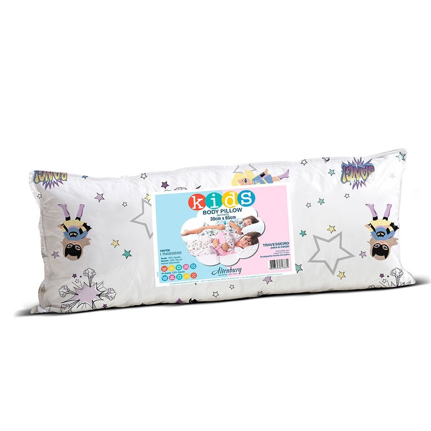 Travesseiro Altenburg para o corpo Body Pillow Kids In Cotton 30cm x