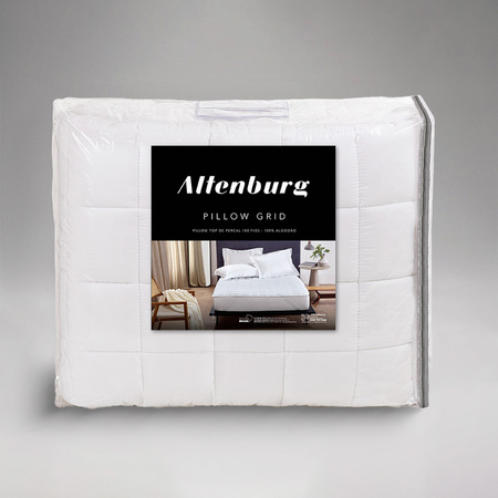 Pillow Top Casal Altenburg Grid - Branco