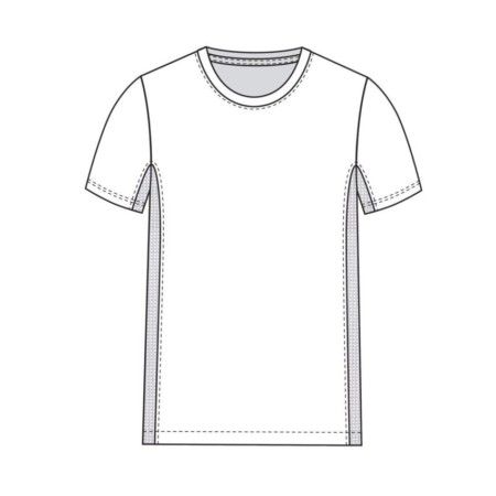 Molde Camiseta com Recorte para Ventilação - Masculino