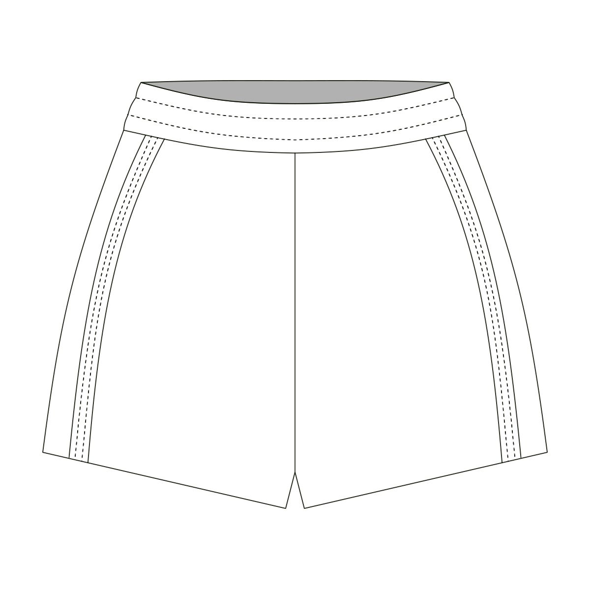 Molde Shorts com Recortes