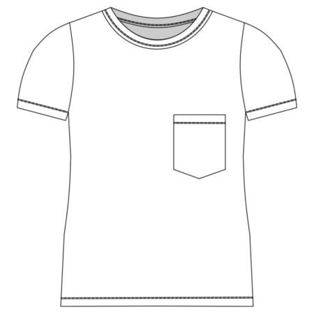 Molde Camiseta com Bolso - Bebê