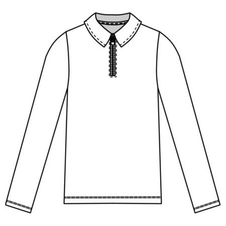 Camisa Polo Manga Longa com Zíper - Masculina