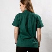 Molde Camiseta Gola Alta com Recorte Frontal - Feminino