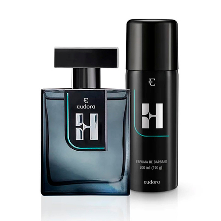 Kit de Perfume Masculino Eudora H - Deo Colônia 100ml + Pós Barba 75g