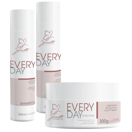 Kit Every Day (3 Passos) 300g Shampoo Condicionador e Máscara