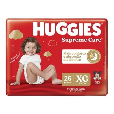 FR.HUGGIES SUPREME CARE MEGA XG C/26