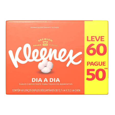 LENCO KLEENEX LEVE 60 PAGUE 50
