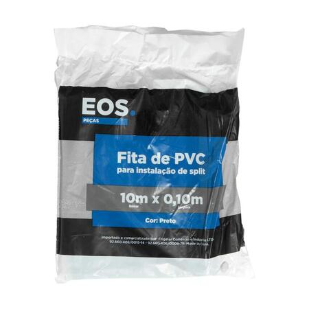 Fita PVC EOS 10m Linear X 0.10m Largura Preta Fita PVC EOS 10m Linear X 0.10m Largura Preta