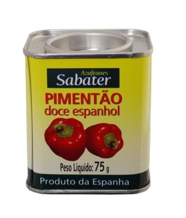 CONDIMENTO PIMENTÃO ESPANHOL DOCE 75G SABATER