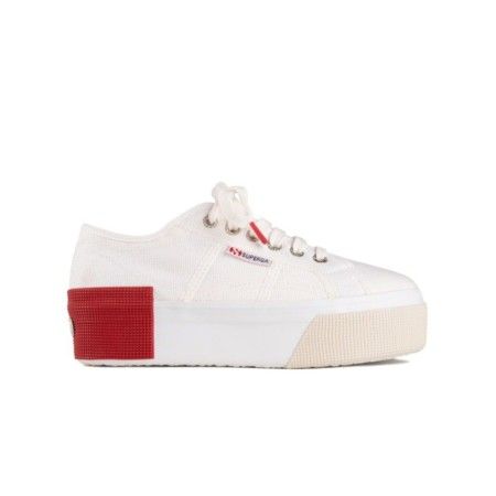 2790 NEW CANVAS COLORED GUM WHITE/RED