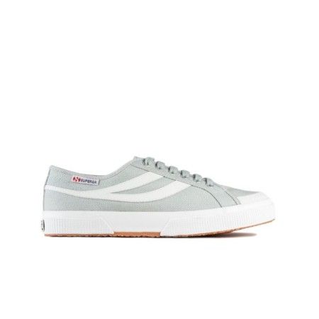 2953 CANVAS SWALLOW TAIL LEATHER LIGHT GREY WHITE
