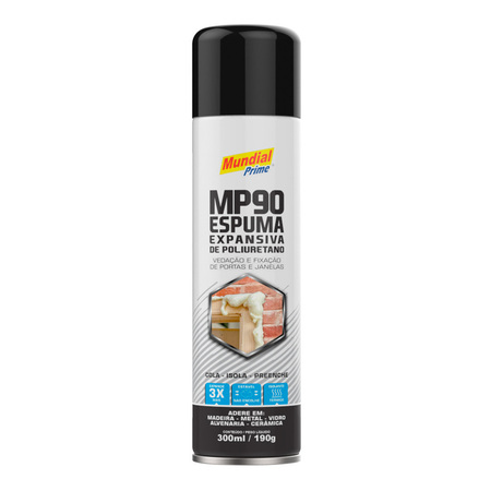 ESPUMA DE POLIURETANO 300ML 190G MUNDIAL PRIME