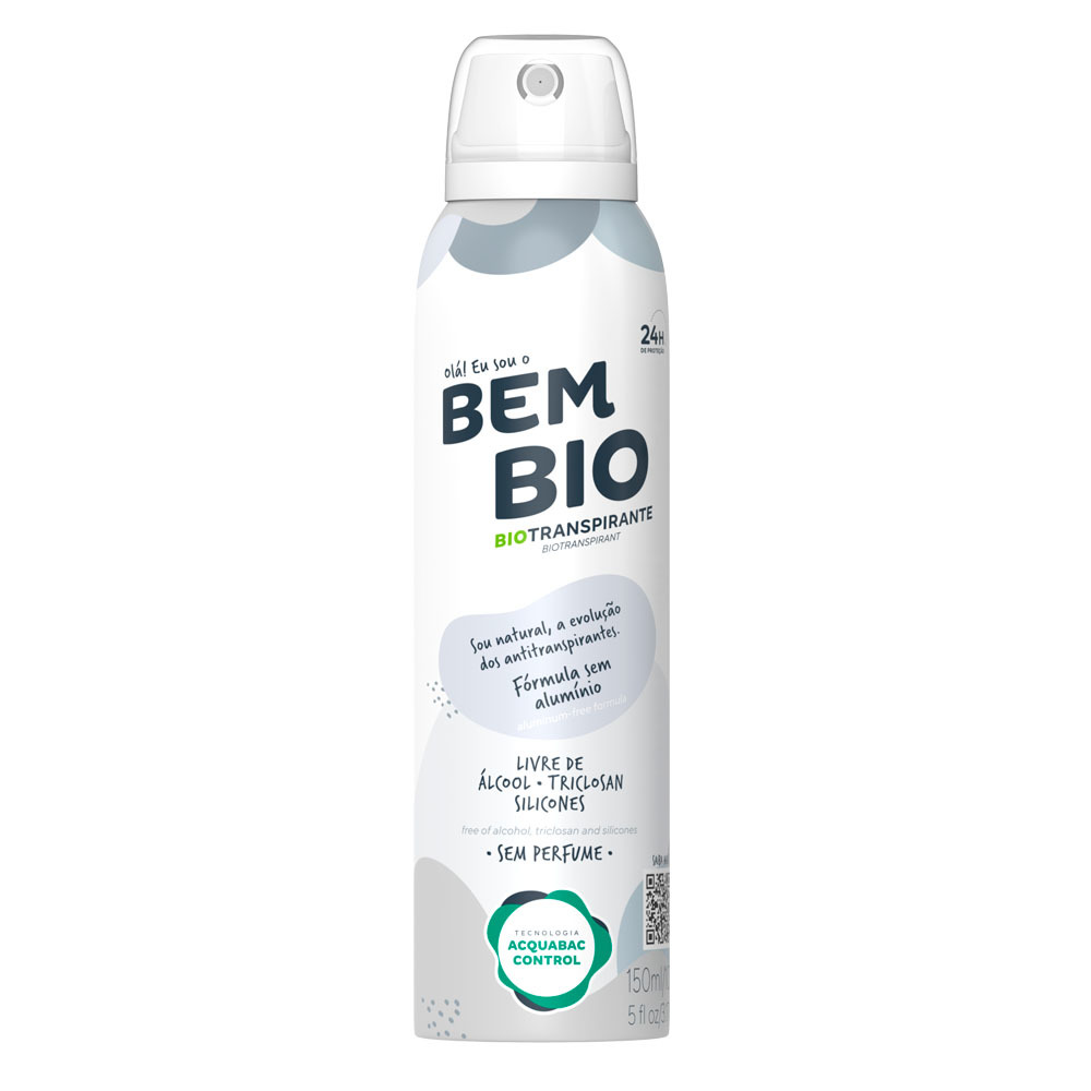 BIOTRANSPIRANTE AE SEM PERFUME 150ML BEM BIO