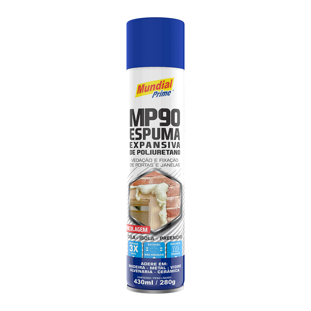 ESPUMA DE POLIURETANO 430ML/280G MUNDIAL PRIME