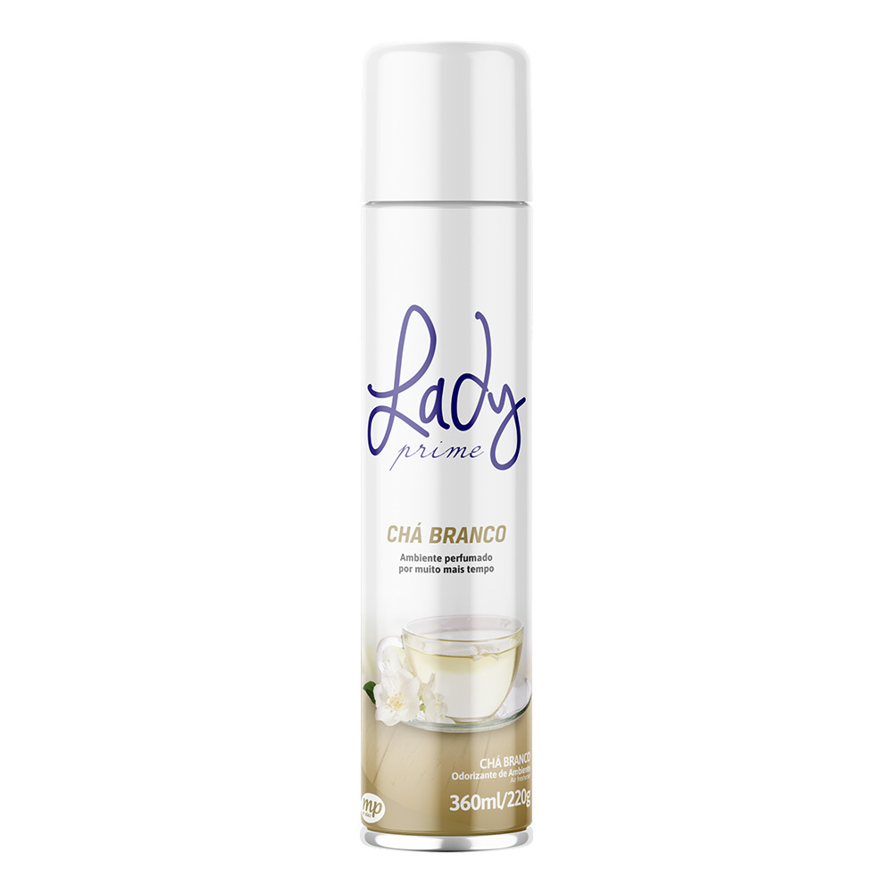 ODORIZADOR 360ML LADY PRIME CHA BRANCO
