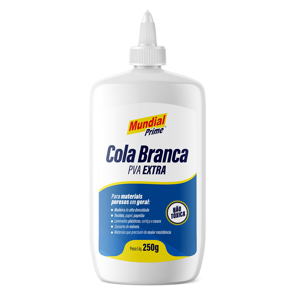COLA BRANCA EXTRA 250G MUNDIAL PRIME