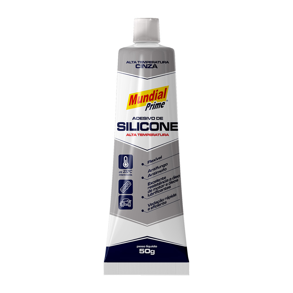 ADES SILICONE ALTA TEMP 50G MP CINZA