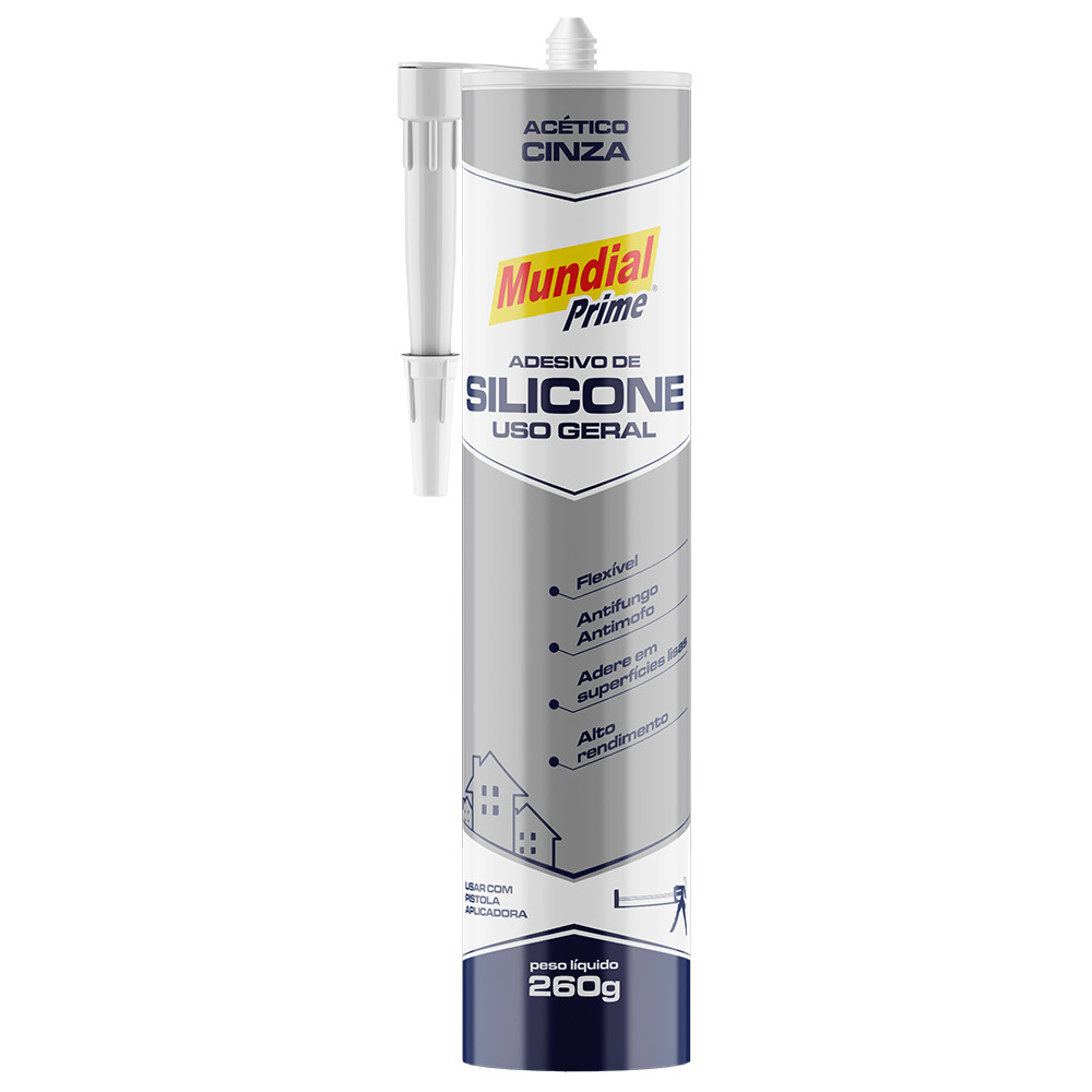 ADES SILICONE ACETICO 260G MP CINZA
