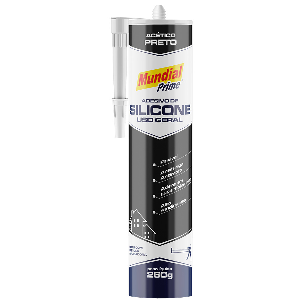 ADES SILICONE ACETICO 260G MP PRETO