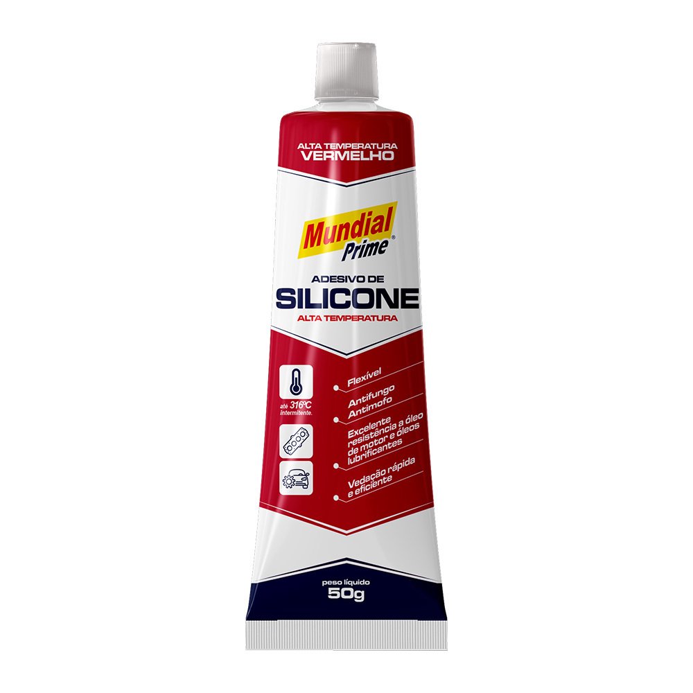 ADES SILICONE ALTA TEMP 50G MP VERMELHO
