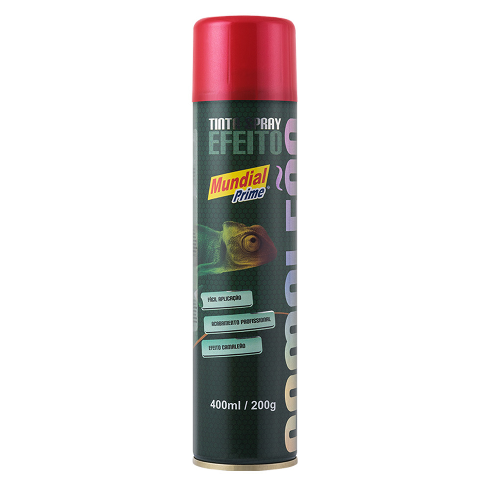 TINTA SPRAY 400ML MUNDIAL PRIME CAMALEAO VERMELHO
